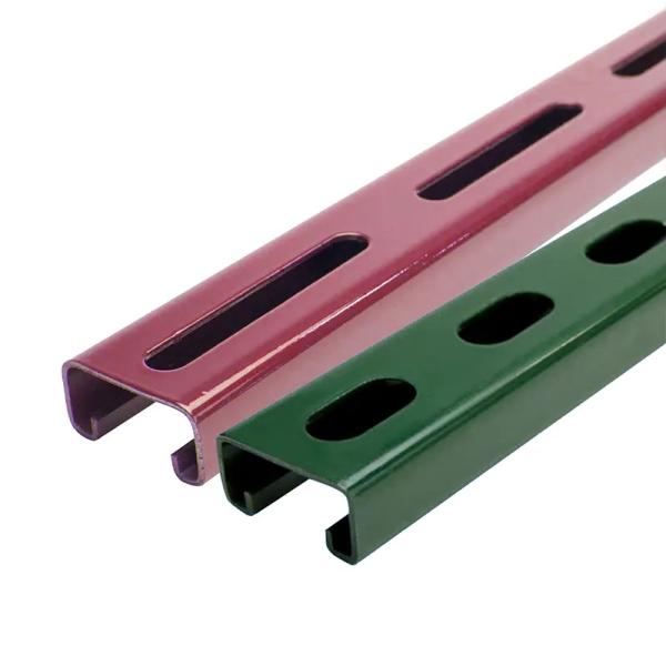 OEM HDG Cable Tray Unistrut Aluminium Channel Powder Coated Trunking Cable Unistrut Aluminum