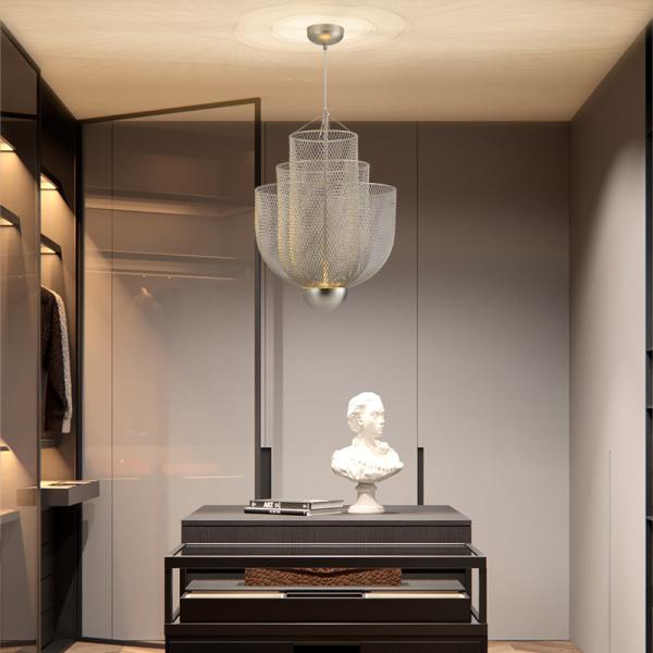 Creative modern gold metal ceiling chandelier art decor hanging lamps led pendant light