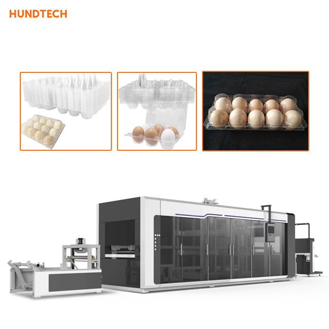 Trifold коробка яйца формы изготовляя машиной пластиковое оборудование Thermoforming