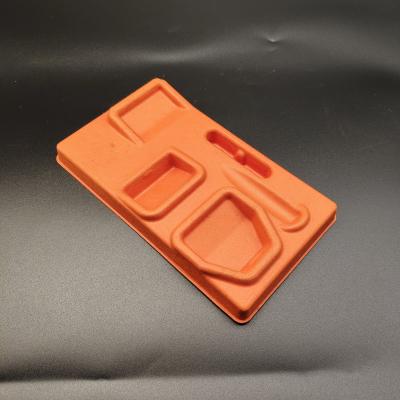 China Factory Direct Supply: Orange Pulp Molding Base for Razors - Embedded Type with Shockproof & Drop-proof Features. Eco-friendly, Degradable, and Applicable for Wet Pressing or Dry Pressing