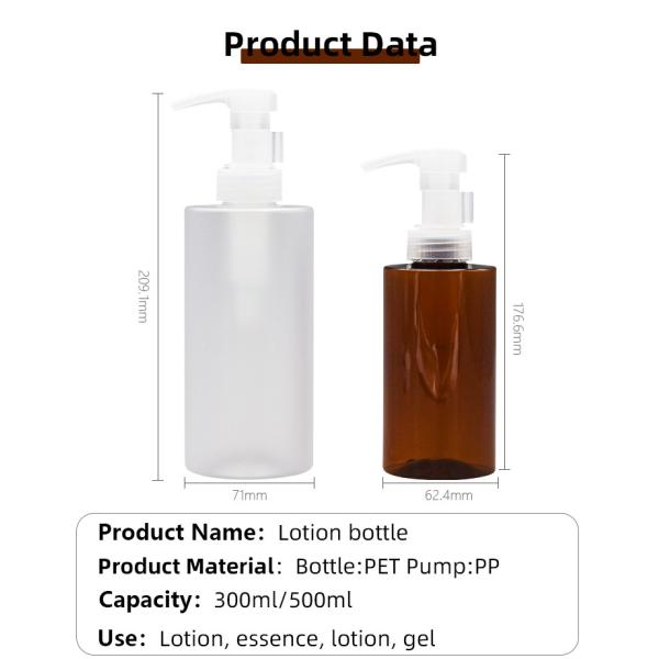 4cc Dosage PP Mono Lotion Pump Bottle For 300ml/500ml Cosmetic Packaging UKAP11