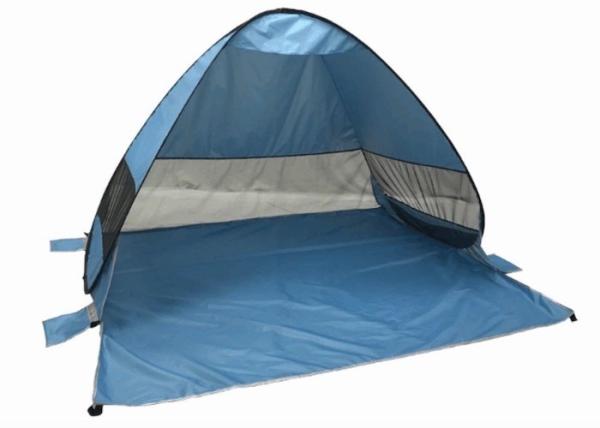 200x165x130CM 190T poliéster pop up barraca de praia azul acampamento ao ar livre para-sol