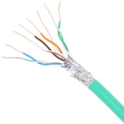 CAT6 SFTP Green PVC Ethernet Cable 23AWG  250MHz Data Transfer