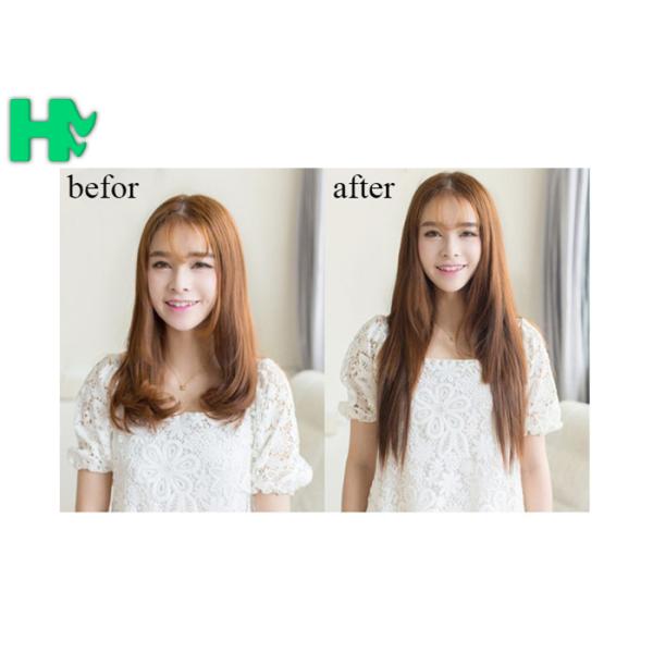 Heat Resistant Fiber Synthetic Clip In Hair Extension Silk Straight For Women