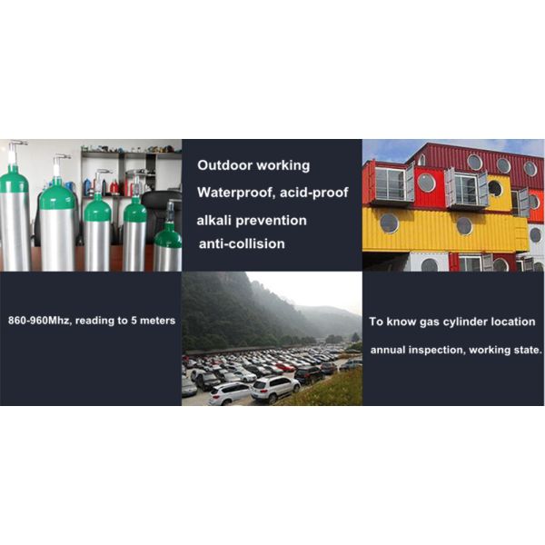 Waterproof Long Range UHF RFID Tag For Asset Tracking Metal Shelf And Gas Cylinder