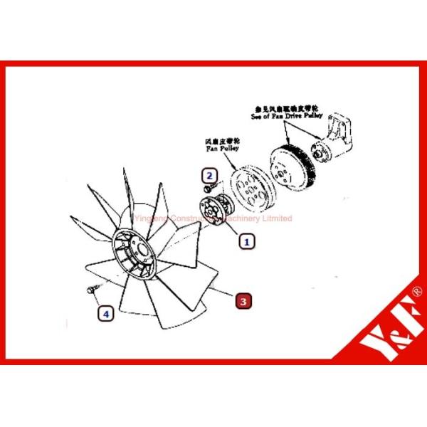Komatsu PC200 - 6 Excavator 87080 Series Engine Mount 20Y-01-12210 20Y-01-12221