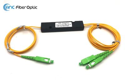 o divisor audio 1310 da fibra ótica 1x2 1490 1550nm triplica o acoplador da janela com conector de SC/APC