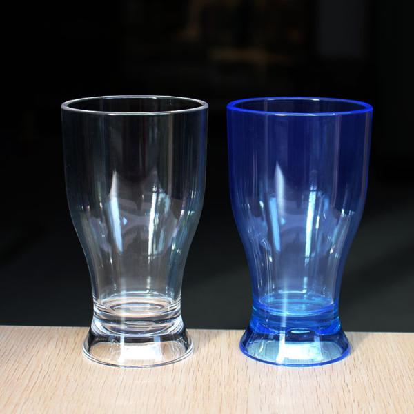 Clear Plastic Pilsner Glasses 8.5oz Flamefield Acrylic Juice Glasses