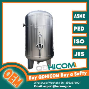 Sanitary Grade Vertical Air Storage Tank Stainless Steel For Beverage Plants PED
