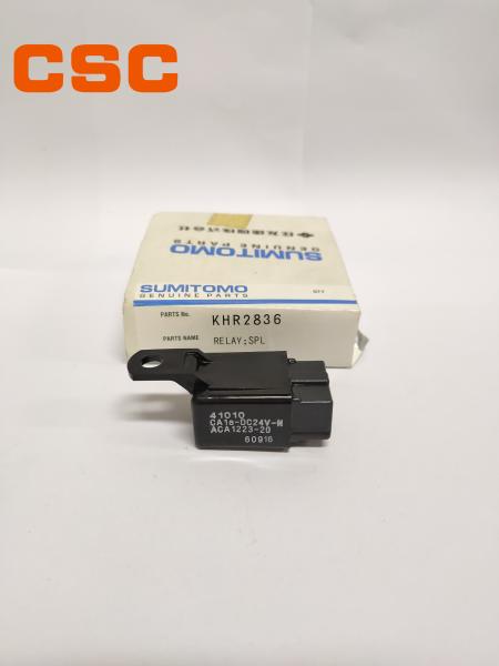 Peças pretas do equipamento da máquina escavadora do relé SH200A3 SUMITOMO de KHR2836 DC24V