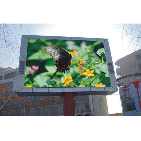 Robust Outdoor Fixed LED Display Billboard Panel 6500 Nits With Front Service