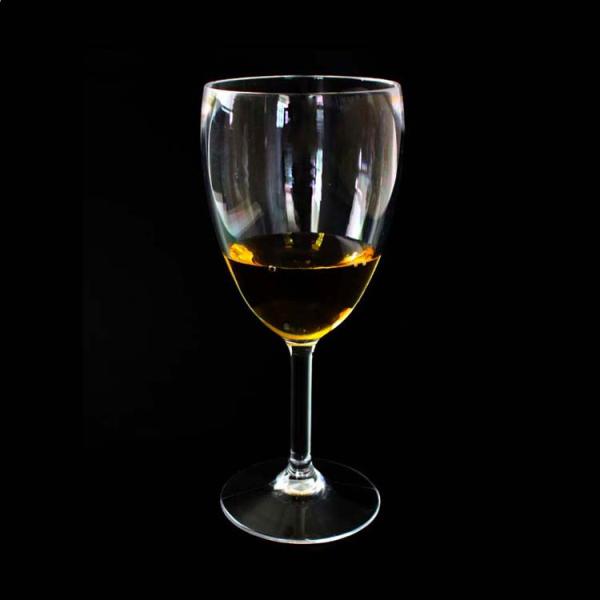 Reusable Plastic Wine Champagne Glasses Transparent White And Red Color