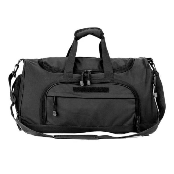 Classic Locomotive Style Weekender Gym Bag Big Capacity With Shoes Pouch