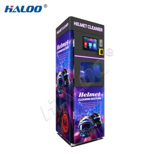 Haloo Vending Machine Maquina Outdoor Motorcycle Helmet Clean Machine Helmet