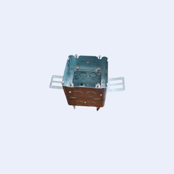 Steel Circular Electrical Box 1/2 3/4 Inch Knockouts Pre Galvanized