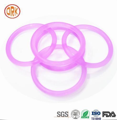 Customization Purple Translucent Silicone Rubber O Ring Seal Ring Gasket For Shaft Seal