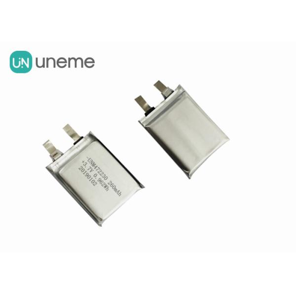 MP3 Rechargeable Lithium Polymer Battery 472230 3.7V 260mAh / CE Approved Li-ion Polymer Battery