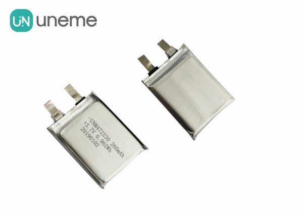 MP3 Rechargeable Lithium Polymer Battery 472230 3.7V 260mAh / CE Approved Li-ion Polymer Battery