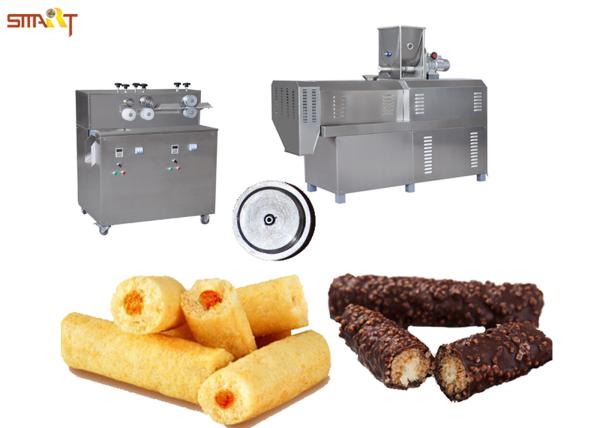 Puffed Food Expanded Core Filler Snack Food Extruder Machine 100kg/H