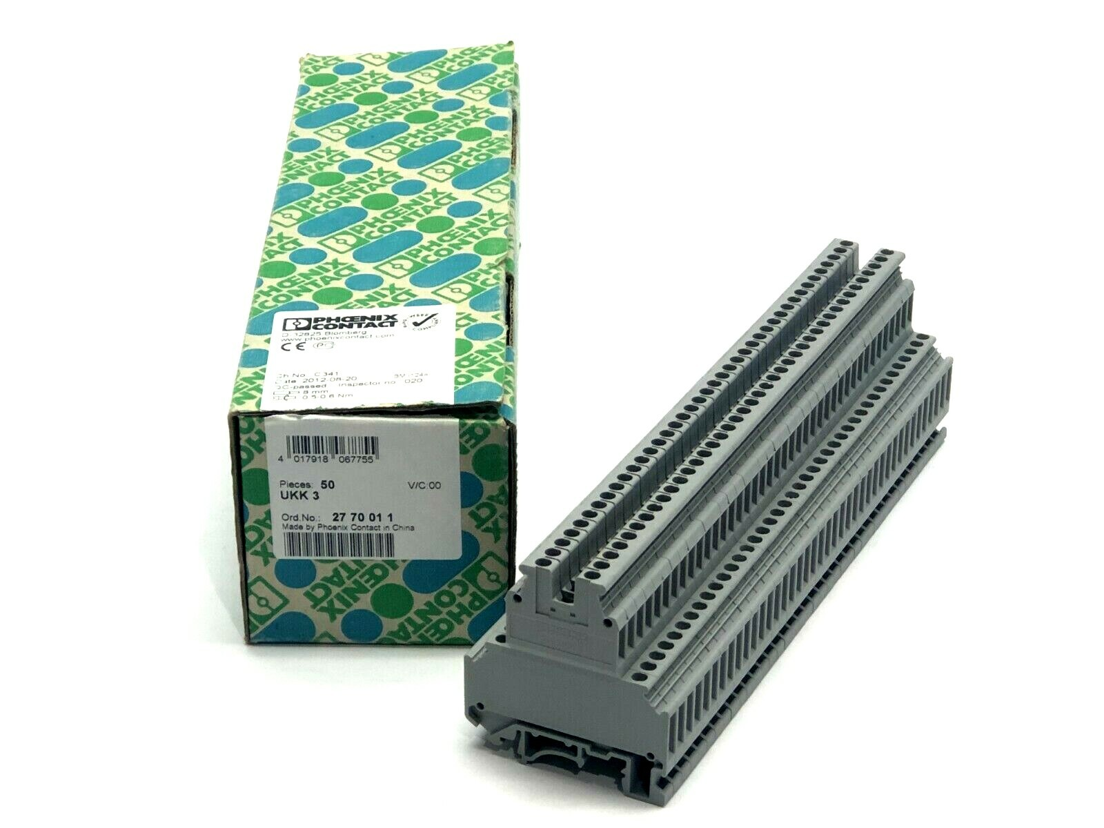 Phoenix Contact Screw Terminal Blocks 2770011 UKK 3 - Double-level terminal block Phoenix connector