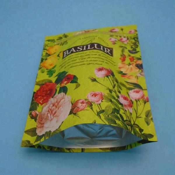 Bespoke Laminated Top Zipper Lock Bags , Reusable Kraft Paper Doy Pack For Spice Powder Snack