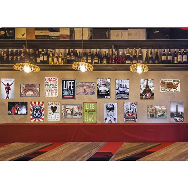 Durable Daily Household Items Tinplate 3020 Iron Decorative Paintings For Living Room