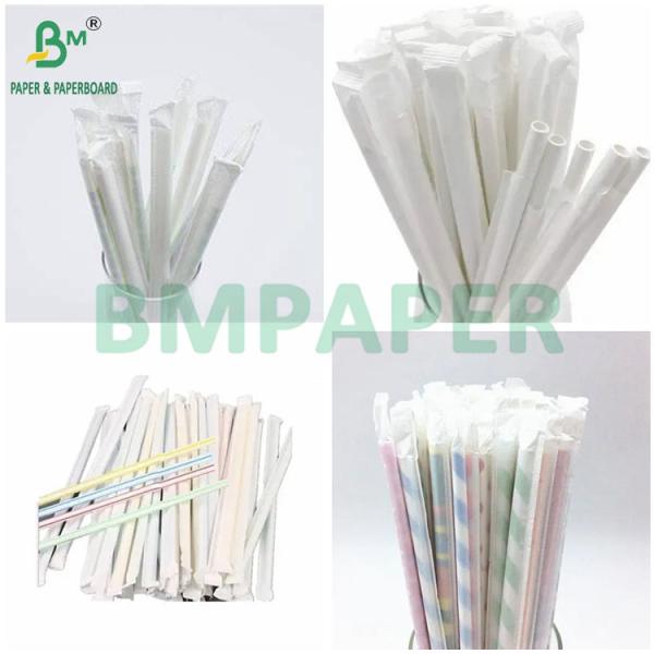 Rouleaux de papier kraft 28grs en pâte de bois naturelle 29mm 33mm pour emballage de pailles
