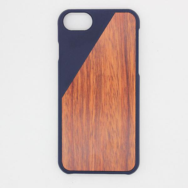 Bamboo & PC iPhone 7 / 8 Natural Wood Phone Case , Splicing Paste Wood Look Phone Cover