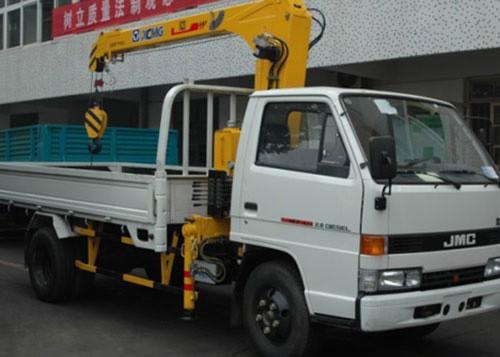 Light Raise And Down XCMG Truck loader crane With 2.1 Ton, 20 L/min