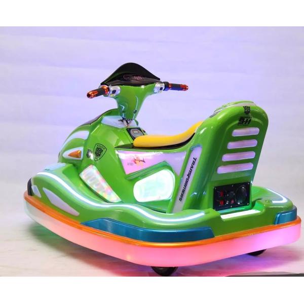 Colorful Plastic Parent Kids Arcade Machine Exciting Moto Ride Boat Bumping Portable