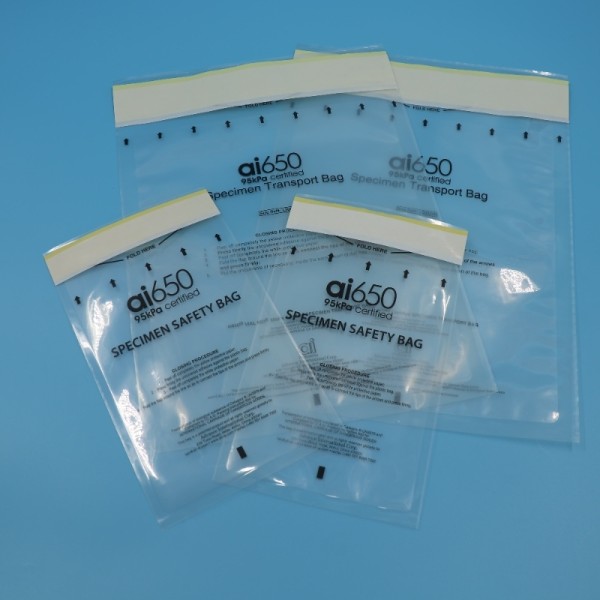 Custom 95kPa Specimen Transport Bags Infectious Substance Packaging