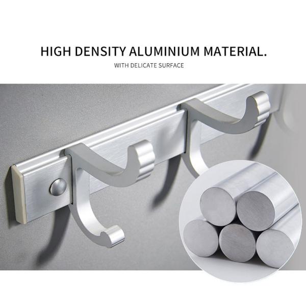 Heavy Duty Stainless Steel Bathroom Hooks , Wall Mounted Coat Hooks Multifunctional