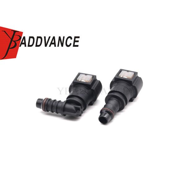 6mm Elbow Straight Fuel Line Hose Quick Release Connector Nylon 9.49-ID8