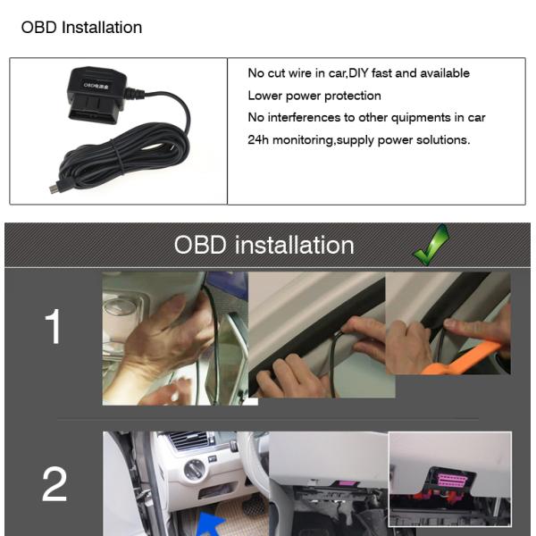 OBD2 16pin на Micro USB 5V 2A диагностический кабель зарядки
