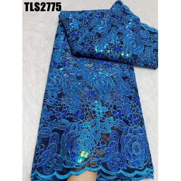 Hot sale Fancy Design New Double net Lace Fabric Sequin Tulle Glitter Sequin Fabric Mesh lace