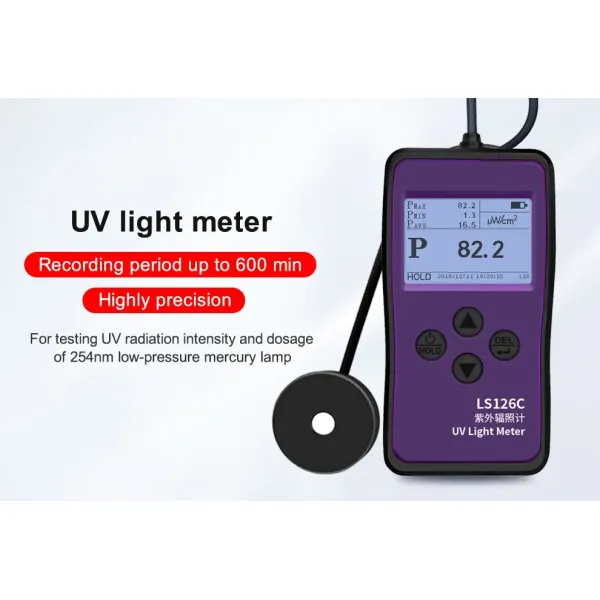 Ls126c UVC Light Meter 254nm UV 254 Radiometer Intensity Tester UV Intensity Meter