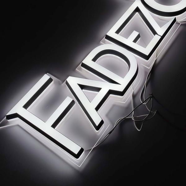 3D Acrylic LED Logo Wall Signage Hair Salon Decoration Beauty Light Signs Backlit Electronic Letters LED Acrylic Light Sign