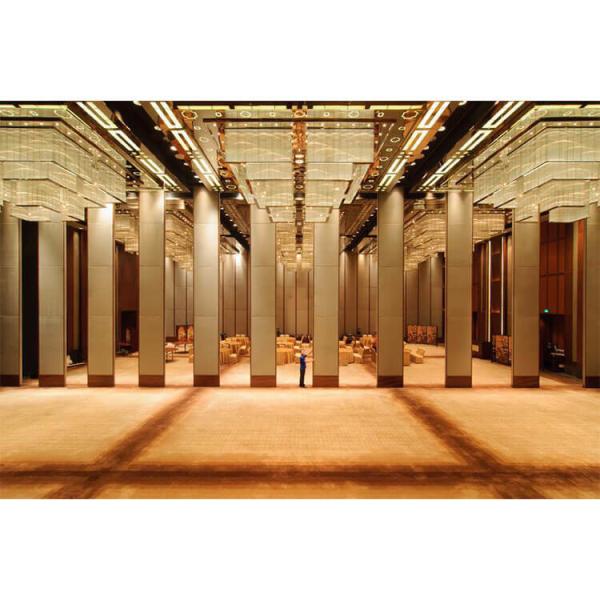 Banquet Hall MDF Operable Panel Partitions , Conference Room Partitions On Wheels