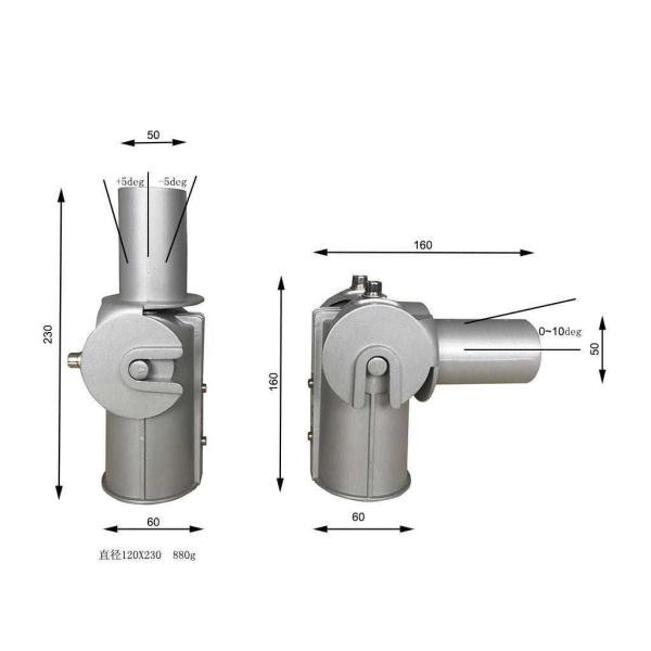 Переходник приведенный уличного света 50 60hz Cw Gb102 алюминиевый для склада