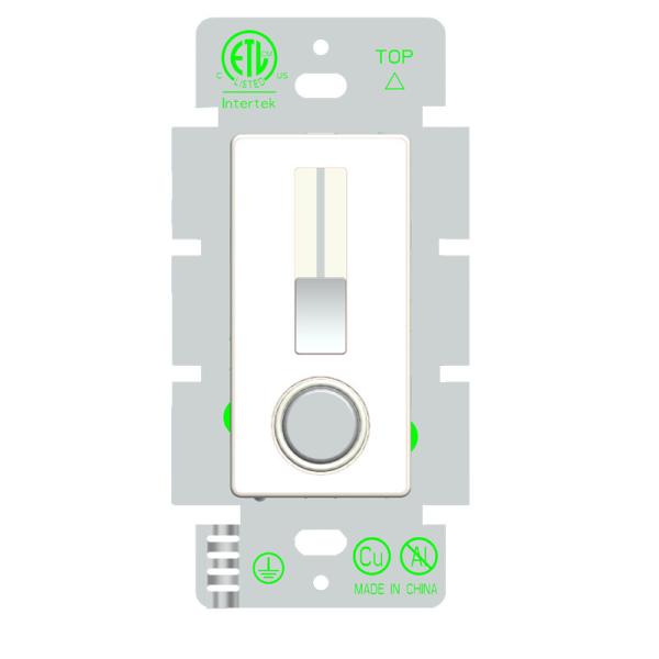 DC 12V Slider LED Dimmer Switch PWM Flicker-Free Smooth Dimming 0-100% for LED Strip Light 40W Max