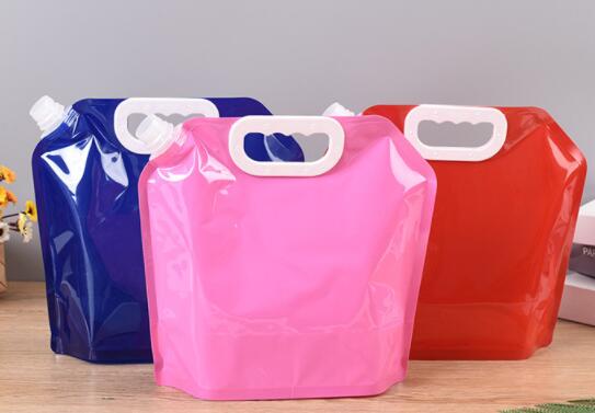 Liquid 2.5L Eco Friendly Plastic Packaging 4 CMYK Color Stand Up Pouch With Nozzle