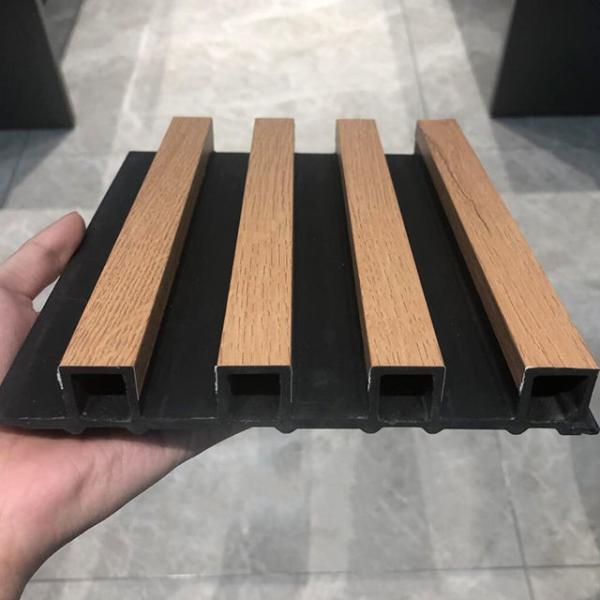 Pvc Wpc Interior Wall Fat Panel 3D Decor Wpc Wall Panel For Interior Hotel Bamboo Design