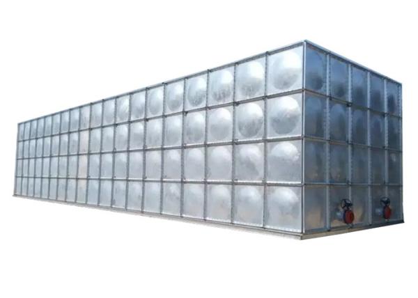 Galvanized Steel Water Storage Tanks , Rust Proof Screw Mounting Fire Water Tank