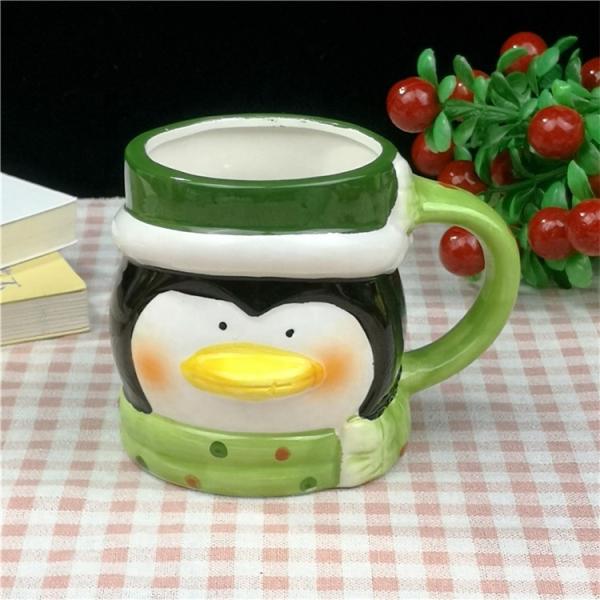 Caneca 400ml 3D criativo do Natal que modela o copo animal Handcrafted presente do festival do copo do leite do café da manhã do copo de café dos pares