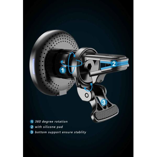 Magnetic 15W 5W Car Mount Wireless Charger Air Vent For IPhone 12
