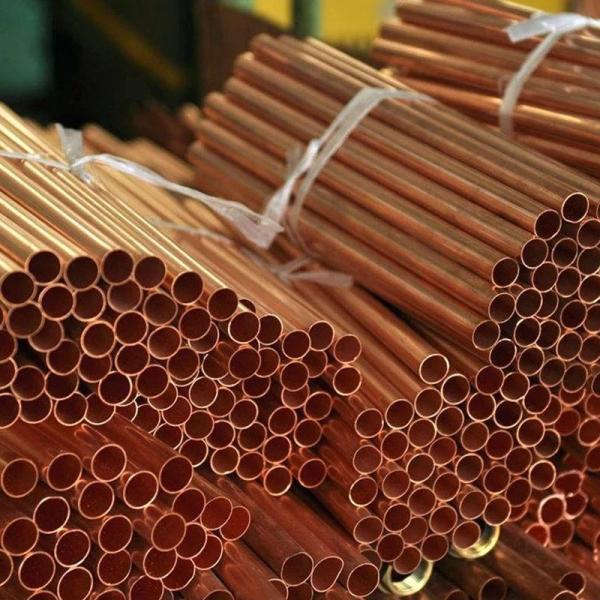 C101 Seamless Copper Pipe Astm B42 Tube Rigid Cold Drawn Straight Pure Heat Bare