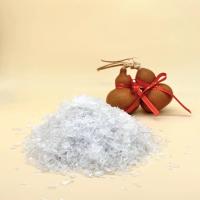 Des flocons de bouteille en RPET de couleur blanche de qualité 3A 100% recyclés