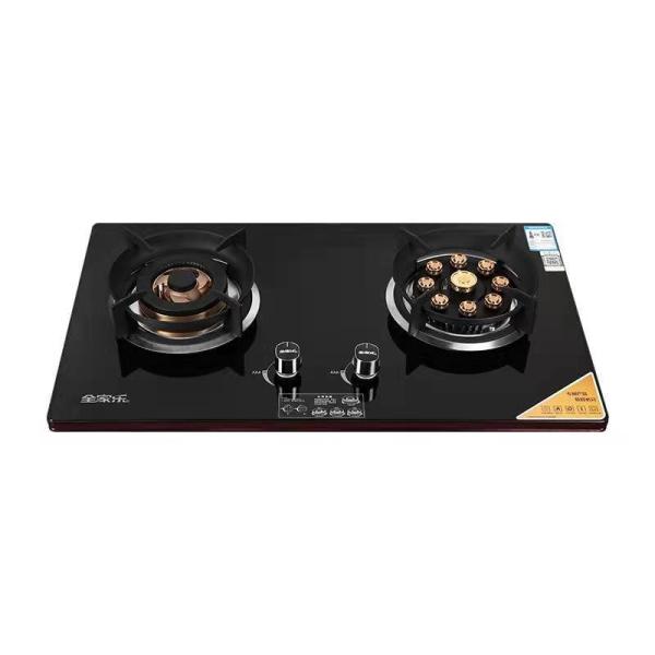 Stainless Steel 3 Burner Gas Stove with Electronic Ignition and Flameout Protection