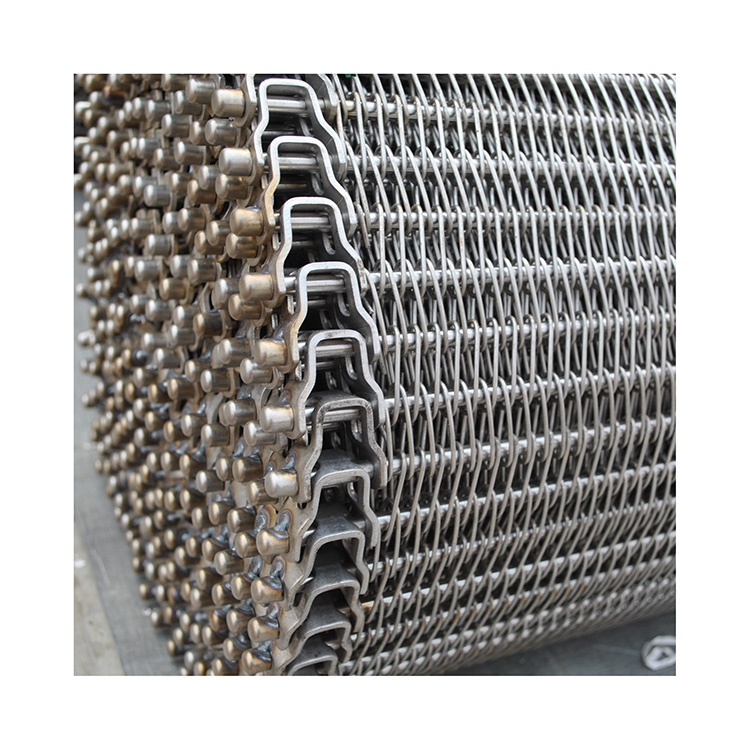Flexible Wire Mesh Conveyor Belt Offering Excellent Tensile Strength and Resistance to Abrasion for Heavy Load Transport
