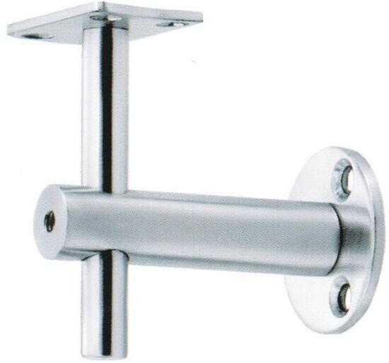 Handrail bracket rail to wall connector RS328, stainless steel 304, finishing satin, mirror